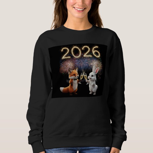 Moletom  Women's new year celebration Sweat Shirt AI Used (Frente)