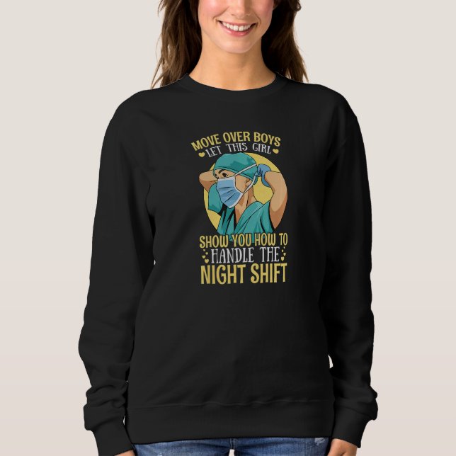 Moletom Womens Night Shift Nurse Appreciation for a Nurse  (Frente)