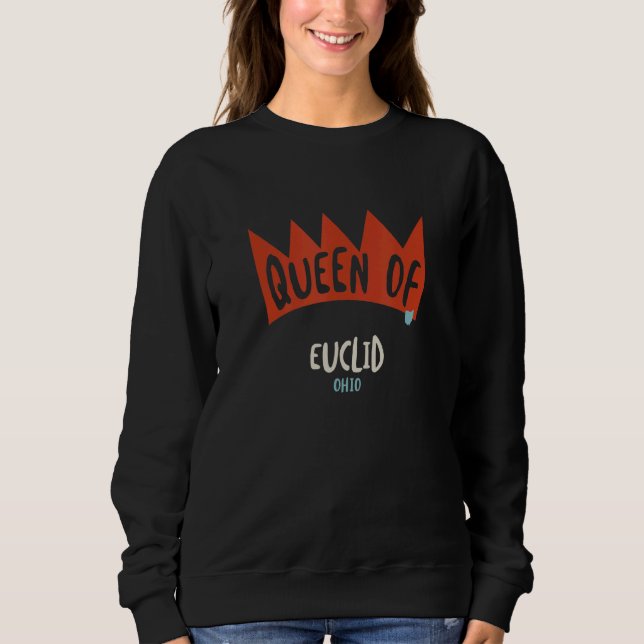 Moletom Womens Queen of Euclid Ohio OH  Girls (Frente)