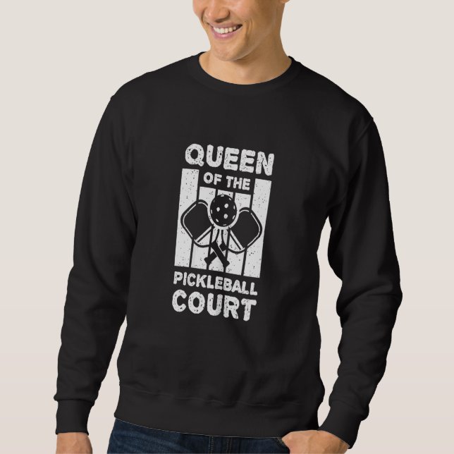 Moletom Womens Queen Of The Pickleball Court (Frente)