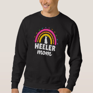 Moletom Womens Red Blue Heeler Mãe Arco-Íris Catado Austra