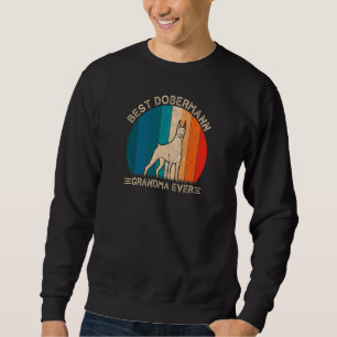 Moletom Womens Retro Dobermann Dog Design For Grandma Mot