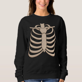 Moletom Women's Skeleton Sweatshirt for Halloween Party