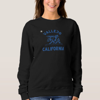 Moletom Womens Vallejo California Beach Flag Bear Surf Ca 