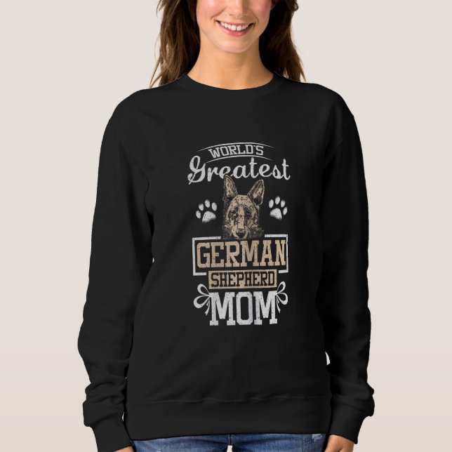 Moletom Womens World's greatest german shepherd mom (Frente)