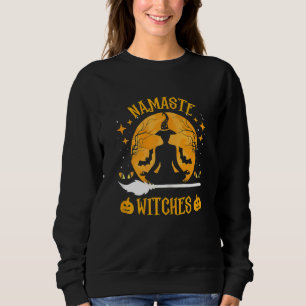 Moletom Womens Yoga Namaste Witches Meditam Cos de Hallowe