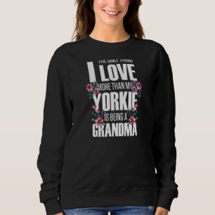Moletom Womens Yorkshire Terrier Yorkie avó
