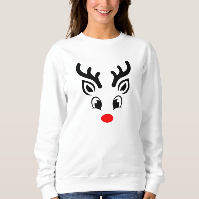 Moletom Wonderland de inverno com Jo, Reindeer Christmas (Frente)