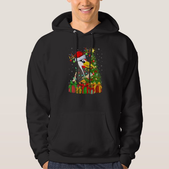 Moletom Woodpecker Bird  Xmas Holiday Woodpecker Christmas (Frente)