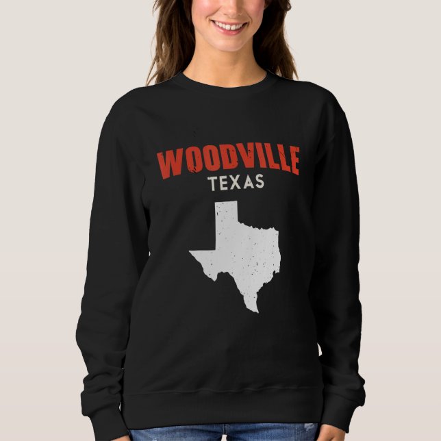 Moletom Woodville Texas USA State America Travel Texas (Frente)