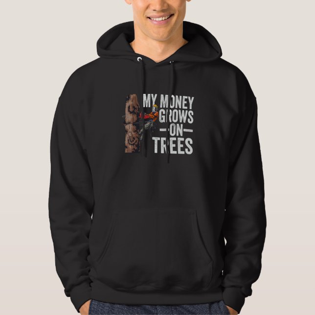 Moletom Woodworking My Money Grows On Trees Lumberjack 1 (Frente)