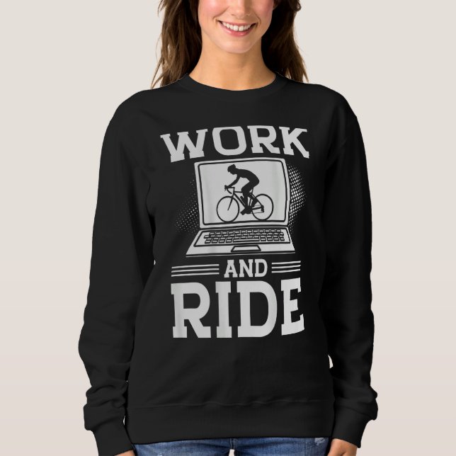 Moletom Work And Ride Backprint Cycling (Frente)