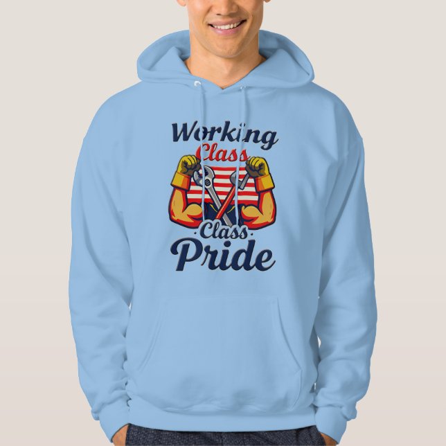 Moletom Working Class Pride Strong Arms Design (Frente)