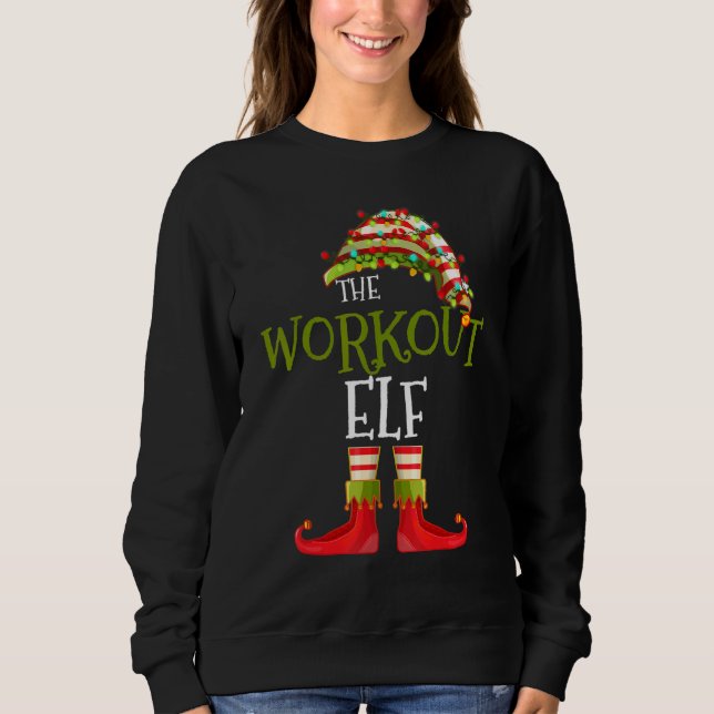 Moletom workout Elf Group Matching Family Christmas (Frente)