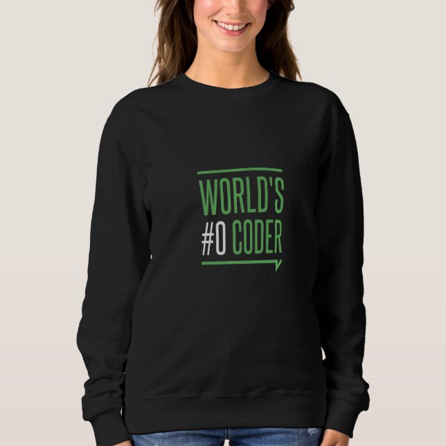Moletom World 0 Coder   Coding Programming Code Coder Humo (Frente)