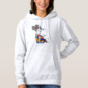 Moletom World Autism Awareness Day in a platform of discus