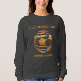 Moletom World Cup 2026 Gold Trophy  Hoodie Sweatshirt