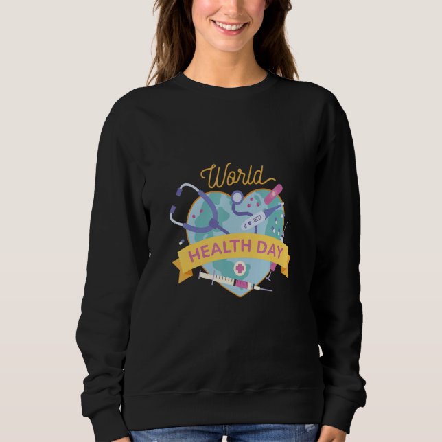 Moletom World health day medical doctors nurse (Frente)