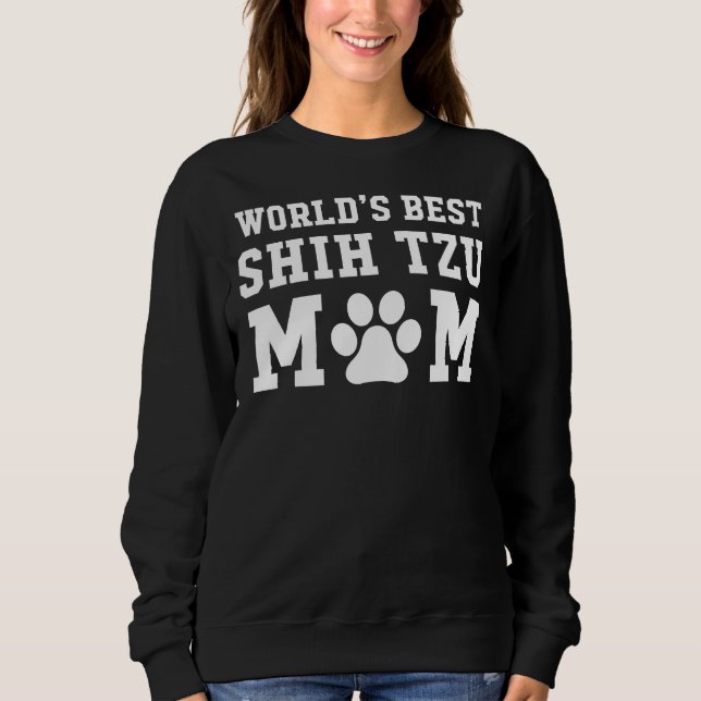 Moletom World S Best Shih Tzu Mãe (Frente)