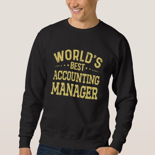 Moletom World's Best Accounting Manager Job Title Accounti (Frente)