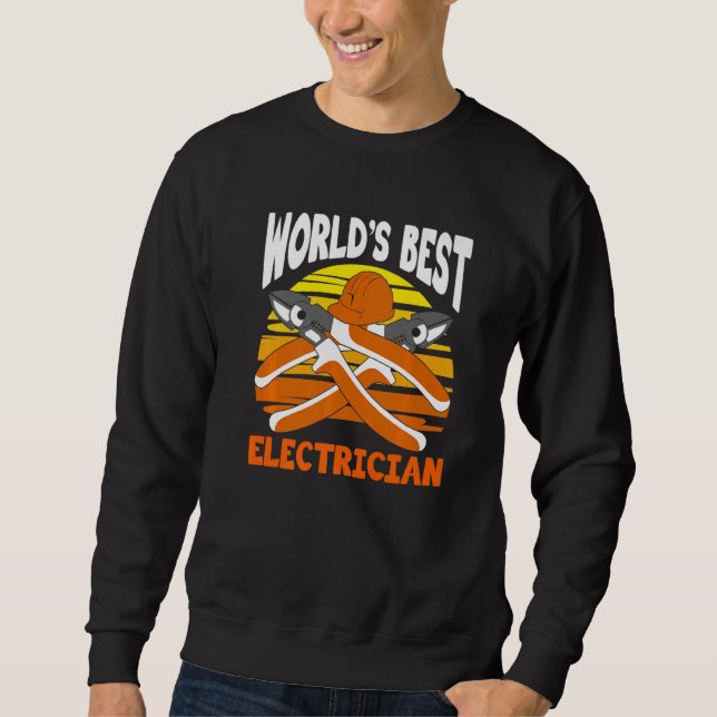 Moletom World's Best Electrician for Electrician Electric  (Frente)