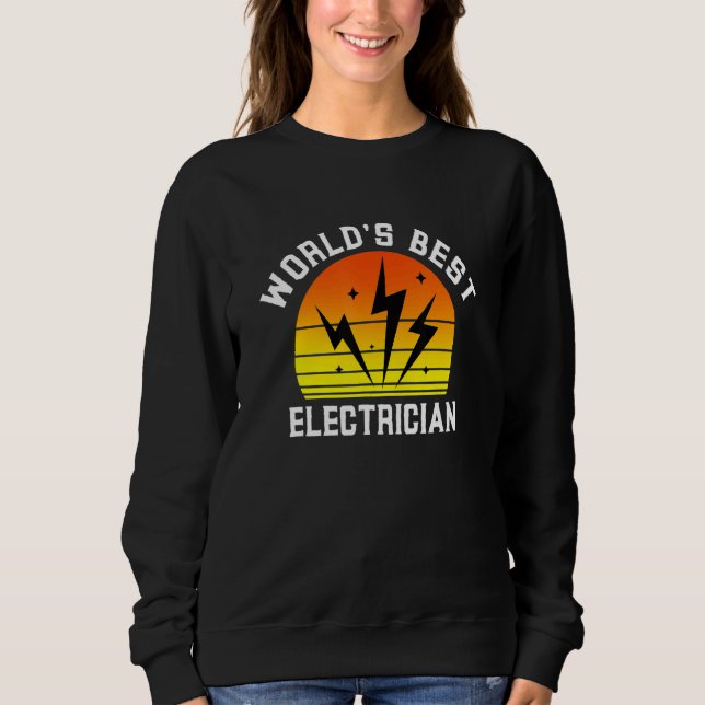 Moletom World's Best Electrician Future Trades Apprentice  (Frente)