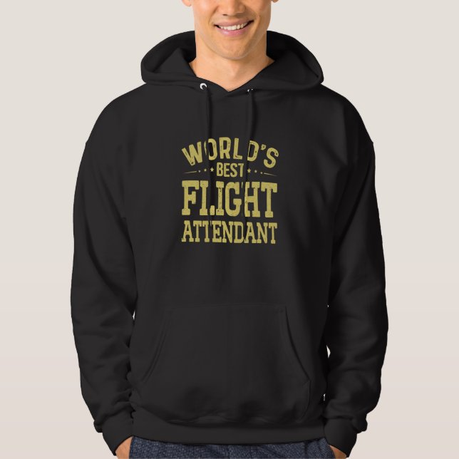 Moletom World's Best Flight Attendant Job Title Flight Att (Frente)
