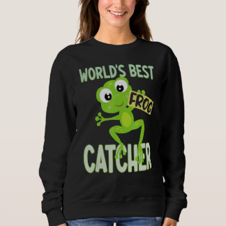 Moletom World's Best Frog Catcher Tees Boys Girls Kids Fro