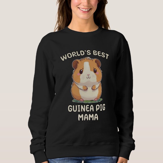 Moletom World's Best Guinea Pig Mama Mom Mum (Frente)