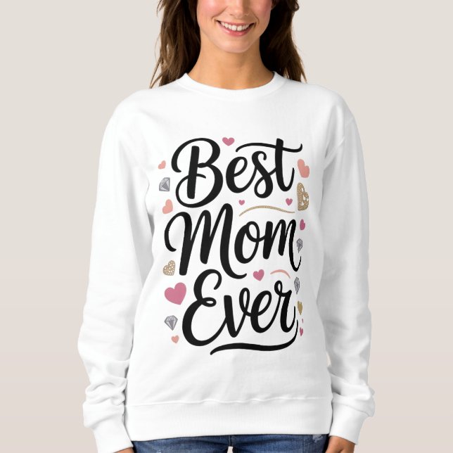 Moletom World's Best Mom Diamonds (Frente)