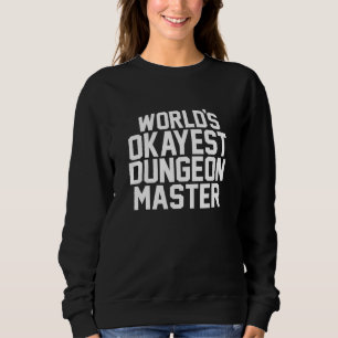 Moletom Worlds Okayest Dm D20 Tabletop Rpg Dungeon Retro