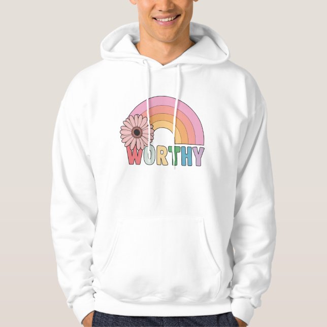 Moletom "Worthy Rainbow Bloom Baby T-Shirt" (Frente)