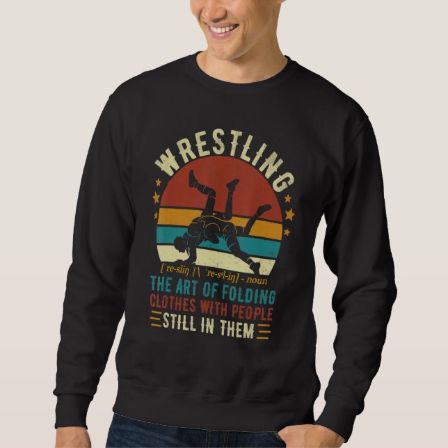 Moletom Wrestling Definition  Wrestle Men Women Boy Wrestl (Frente)