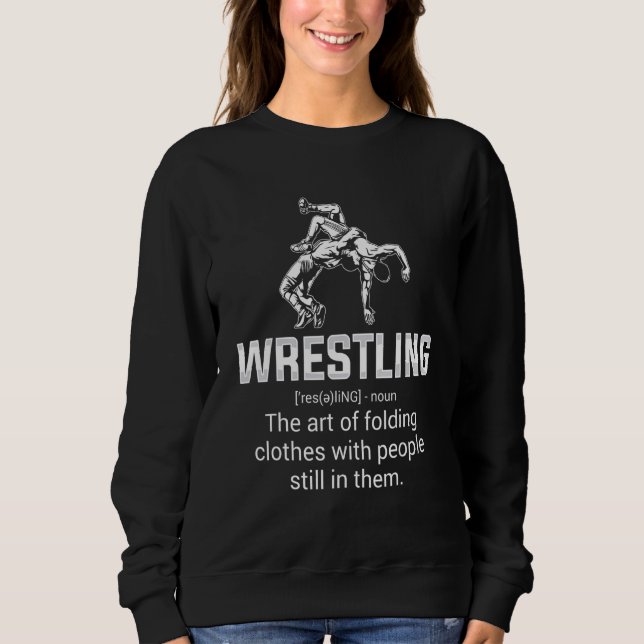 Moletom Wrestling Definition   Wrestling Wrestler Wrestle  (Frente)