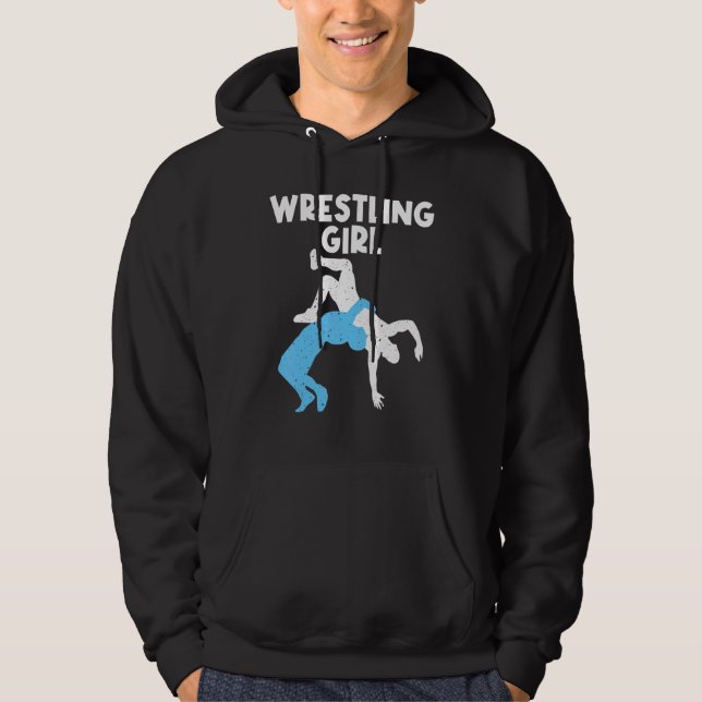 Moletom Wrestling For Wrestler Girls Kids Wrestling (Frente)