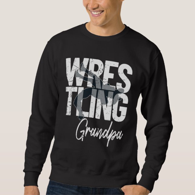 Moletom Wrestling Grandpa Wrestler Matching Family (Frente)