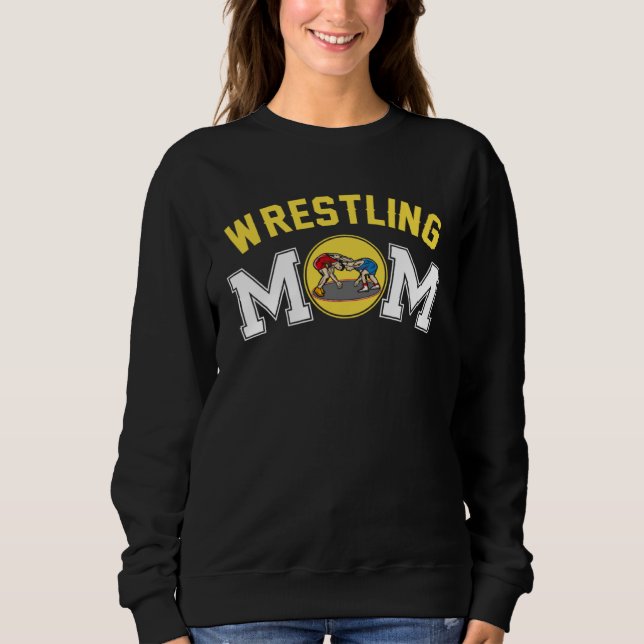 Moletom Wrestling Mom  Wrestling Player For Mother s Day (Frente)