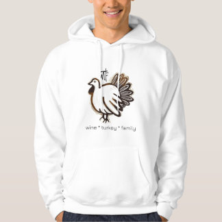 Moletom WTF Wine Turkey Family Hoodie