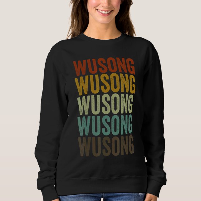 Moletom Wusong China Retro Vintage (Frente)