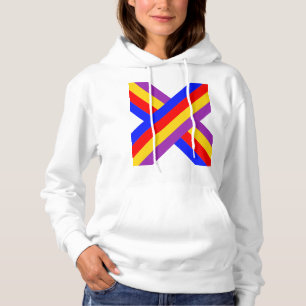 Moletom X design colorido