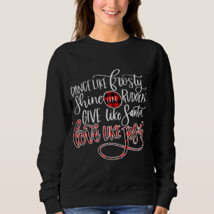 Moletom X-mas Lights Guitar Ugly Christmas Sweater Family
