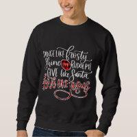 X-mas Lights Guitar Ugly Christmas Sweater Family