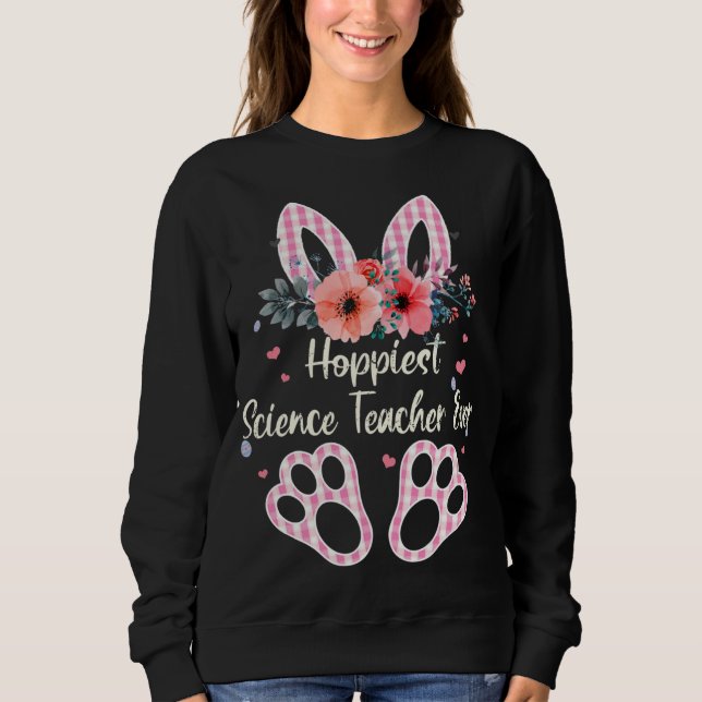 Moletom Xadrez Bunny Hoppiest Science Teacher Ever Costume (Frente)