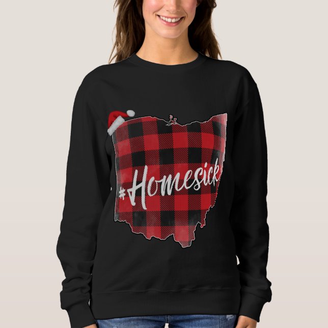 Moletom Xadrez de Ohio Buffalo #Homesick Natal Santa Hat S (Frente)