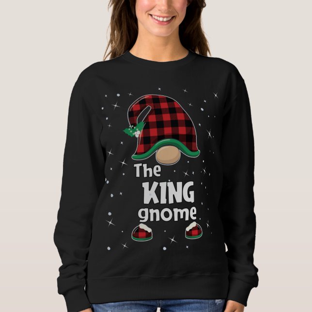 Moletom Xadrez do Rei Gnomo Buffalo Correspondendo ao Nata (Frente)
