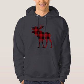 Moletom Xadrez Mose Hoodie Hoodie Red and Black