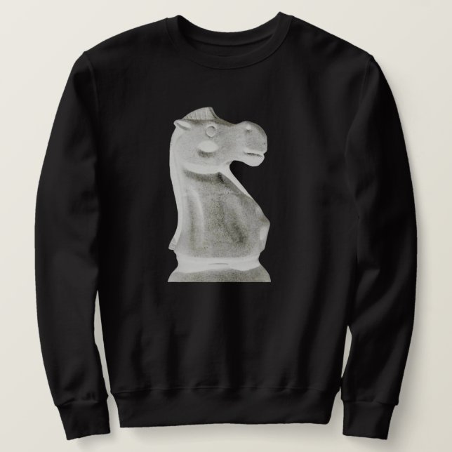 Moletom Xadrez para camisolas masculinas (Frente do Design)
