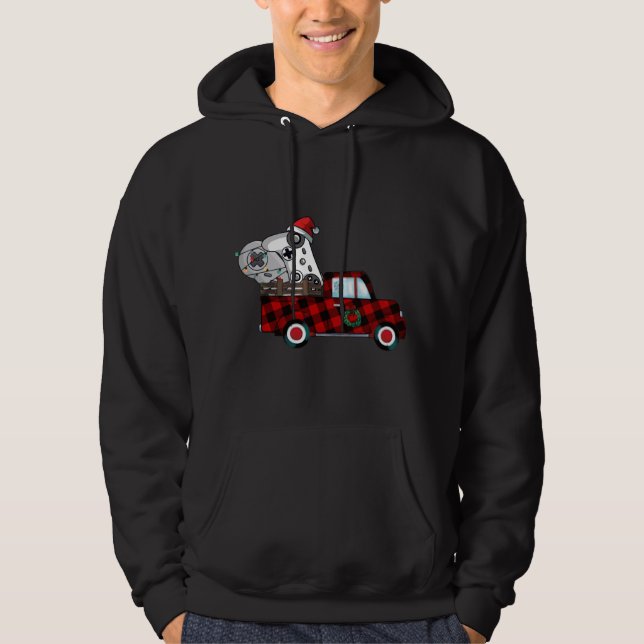 Moletom Xadrez Red Truck Controller Video Game Pa Natal (Frente)