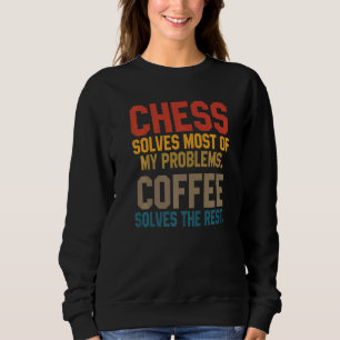 Moletom Xadrez Resolve Meus Problemas Café Jogador de Xad