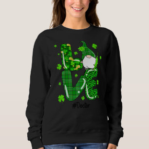 Moletom Xadrez Verde Irlandesa do Leopardo Doutor Gnome Ru